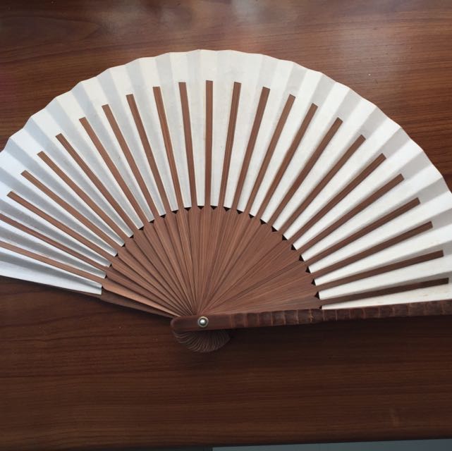 Korean Paper Fan, Furniture & Home Living, Lighting & Fans, Fans on