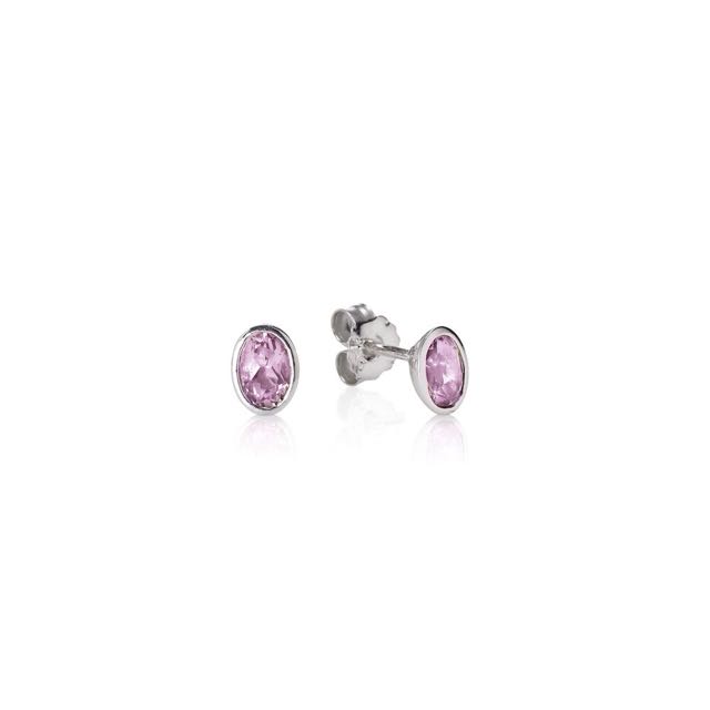 Pandora Silver Amethyst Earrings Women S Fashion On Carou