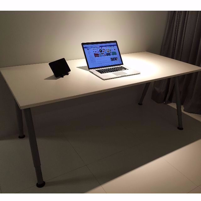 160x80cm Ikea Galant Desk With Cable Management Rack Furniture On