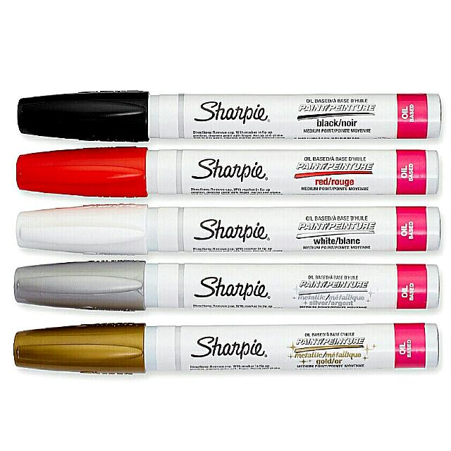 Sharpie Oil Based Paint Markers Medium Point With Metallic