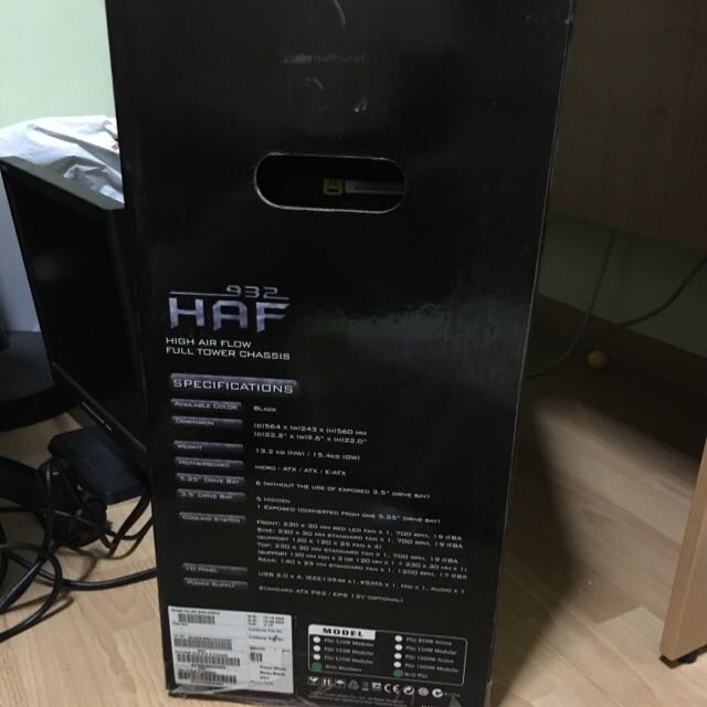 PRICE REDUCED!!! Cooler master HAF 932 Full Tower Chasis, Computers