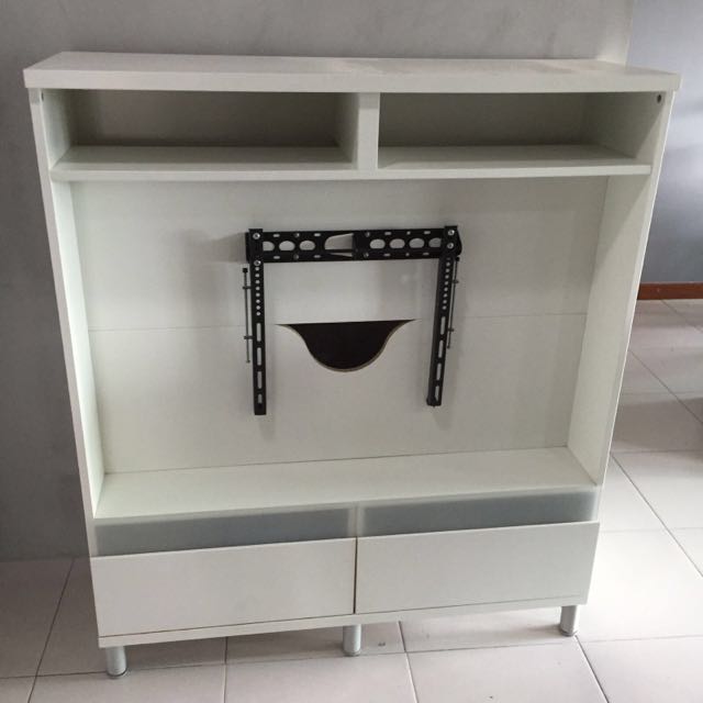 Ikea Tv Console Cabinet Unit Bests Boas White Color With Mounting Bracket Furniture Home Living Consoles On Carou - Wall Mounted Av Console Ikea Ikea Tv Console Cabinet Unit Bests Boas White Color With Mounting Bracket Furniture Home Living Consoles On Carou - Wall Mounted Av Console Ikea