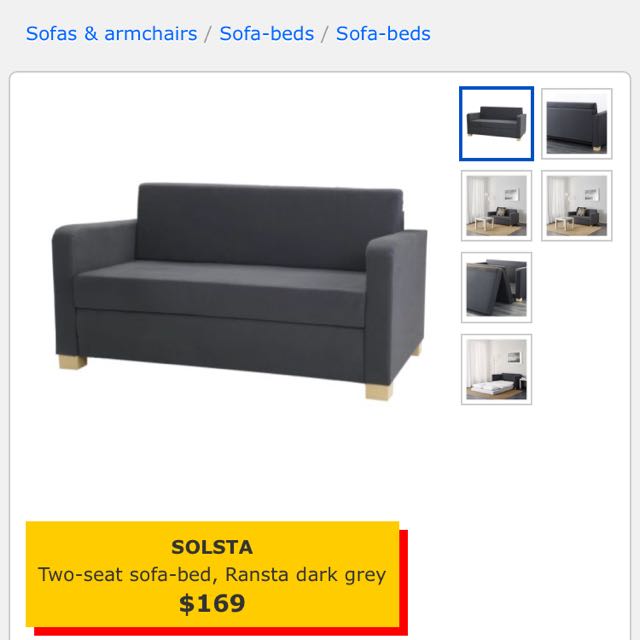 Ikea Two Seater Sofa Bed Offer Furniture On Carou