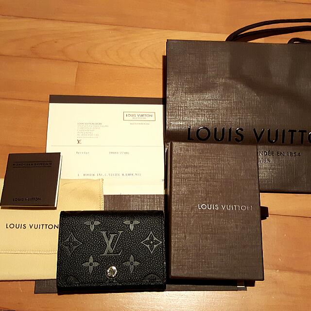 REDUCED! LOUIS VUITTON Empreinte Business Card Holder in Black (BNIB WITH  RECEIPT) - RESERVED, Women's Fashion, Bags & Wallets, Wallets & Card Holders  on Carousell