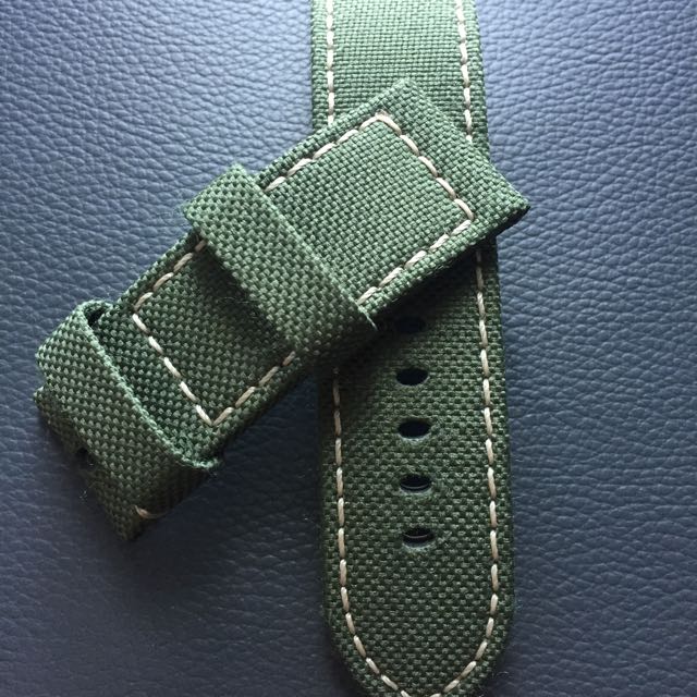 green nylon strap