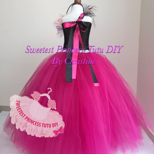 Popolare Rock Star Girl Tutu Dress Hot Pink Baby Kids Festa Di