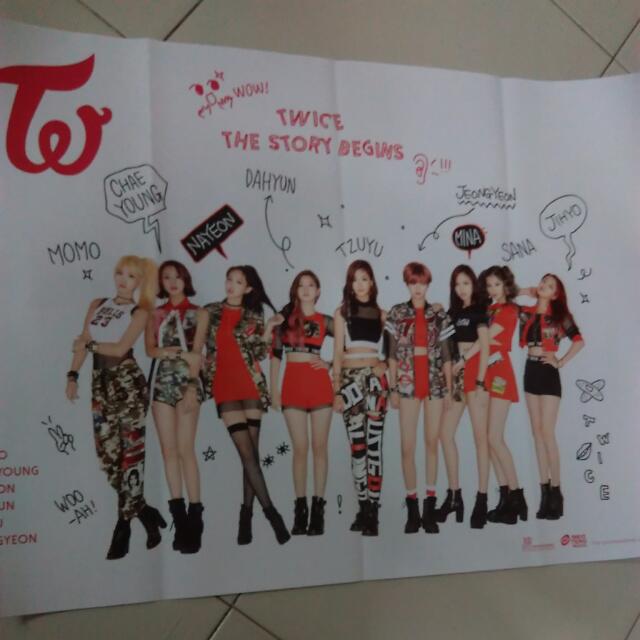 Twice The Story Begins Thailand Version Poster Hobbies Toys Memorabilia Collectibles K Wave On Carousell