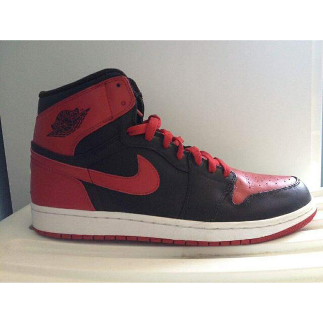 Air Jordan 1 Bred From 2009 Dmp Pack Sz 11Us, Women'S Fashion, Footwear,  Sneakers On Carousell