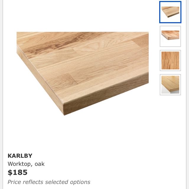 Brand New Ikea Karlby Numerar Worktop Oak Home Appliances On