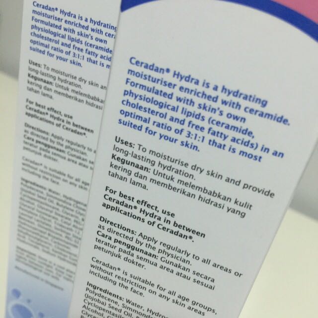 ceradan moisturizer ingredients