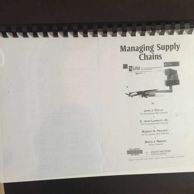 OMGT2221 INTRODUCTION TO LOGISTIC & SUPPLY CHAIN MANAGEMENT RMIT