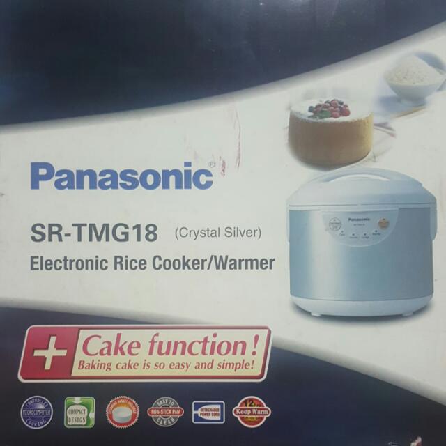 Panasonic Electronic Rice Cooker/Warmer SRTMG18, TV & Home Appliances