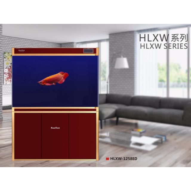 Cabinet Fish Tank With Sump Filtration Temperature Display And