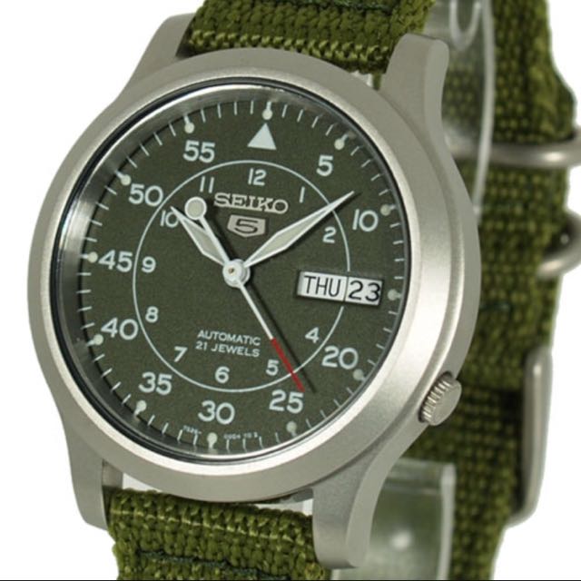 seiko snk805 black