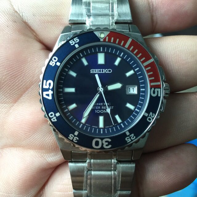 Seiko Kinetic Watch 5M62-0A10, Luxury, Watches on Carousell