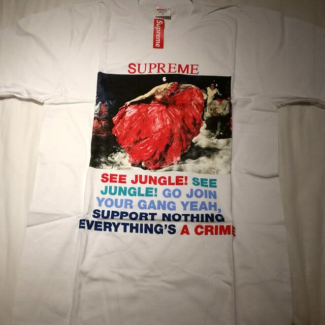 supreme see jungle tee