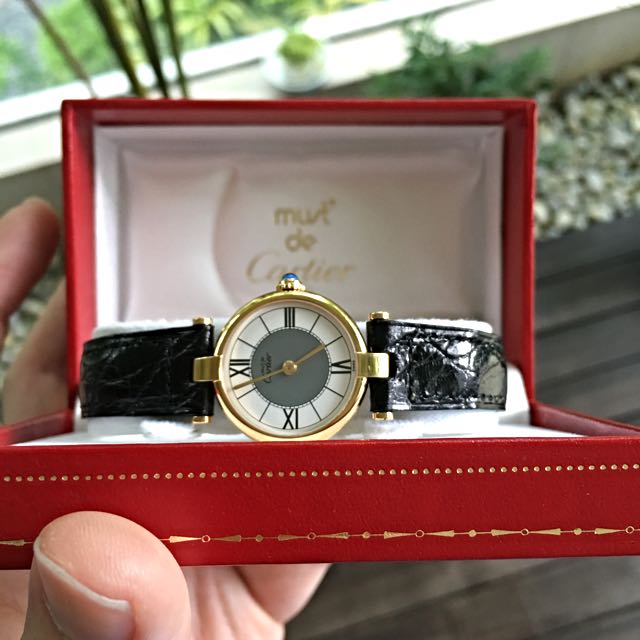 Cartier vermeil outlet quartz