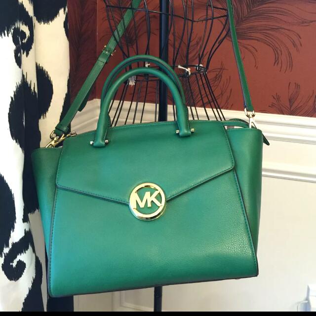 MICHAEL KORS Selma Large Satchel GOOSEBERRY