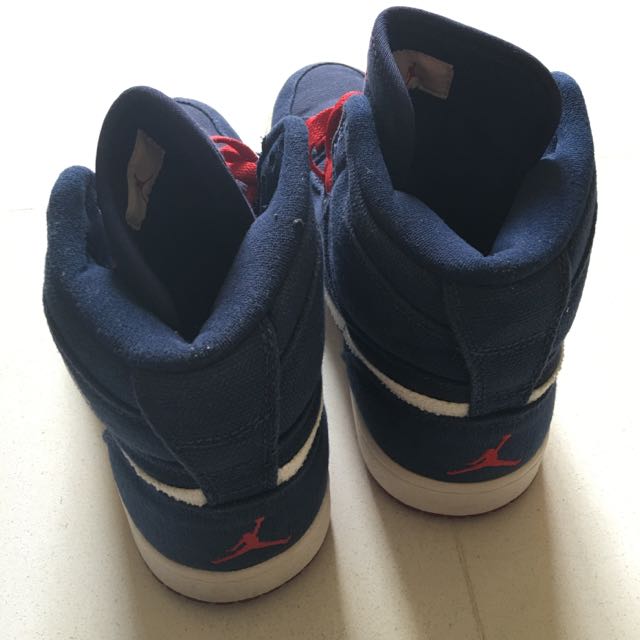 Red jordans with outlet strap
