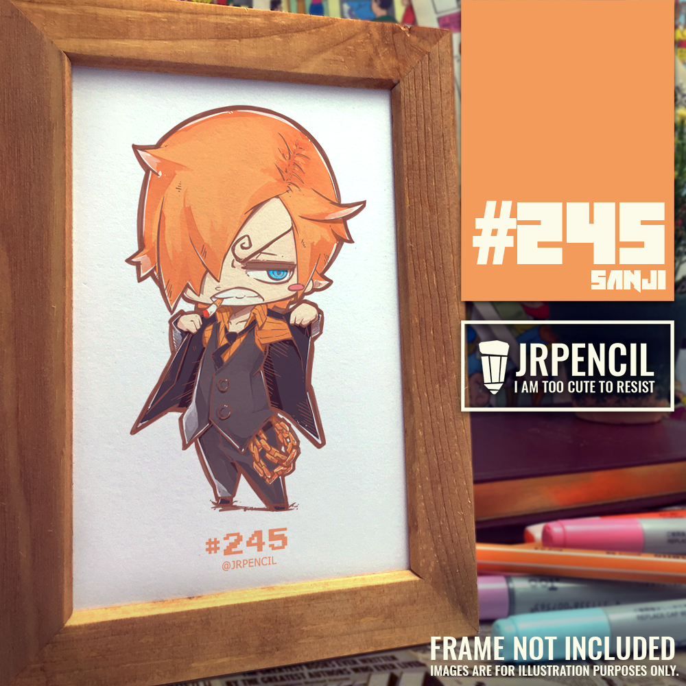 Anime One Piece Staw Hat Crew Sanji 245 A6 Artcard Digital Print By Jrpencil Toys Games On Carousell