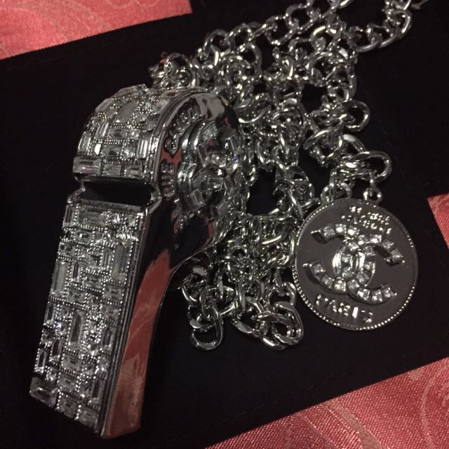 Chanel cheap whistle necklace