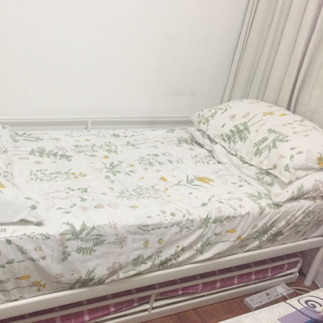 Ikea Bed with Pullout and matress (For pick up at Lentor Loop
