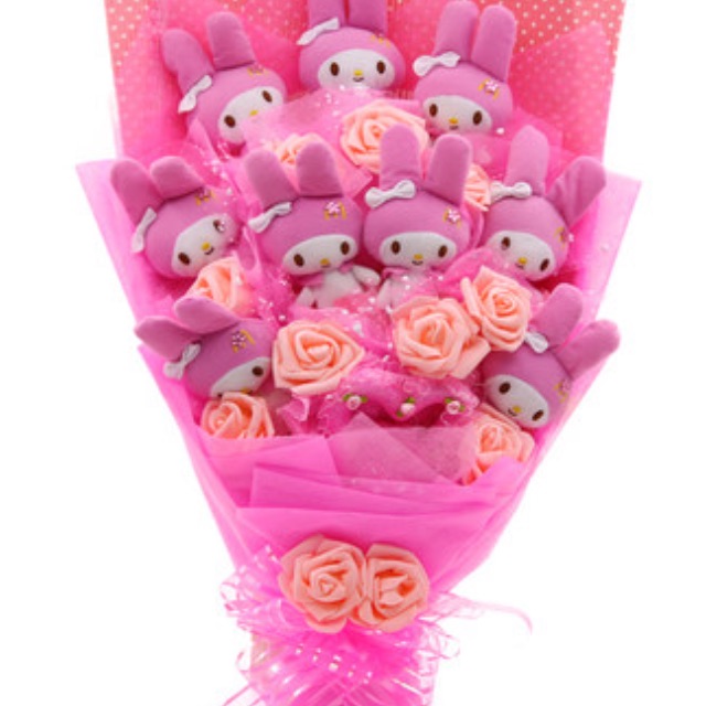 My Melody Flower Bouquet Women S Fashion Bags Wallets Wallets Card Holders On Carousell