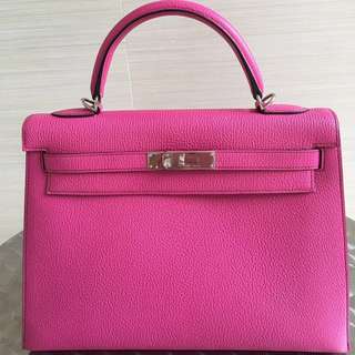 RESERVED Hermes Kelly Chevre Fuschia