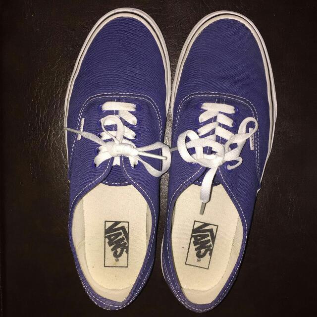 Authentic Dark Blue Vans Shoe, Men's 