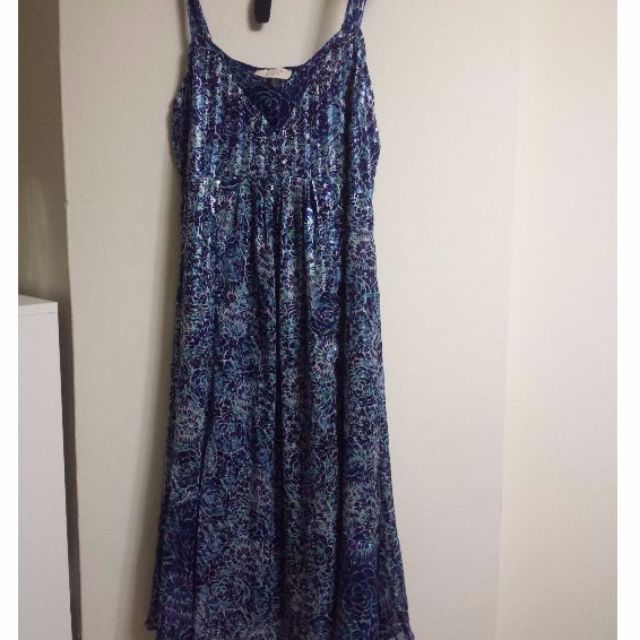 Brand New M S Per Una Blue Dress Women S Fashion On Carousell