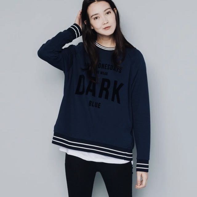 pull and bear hoodie blue