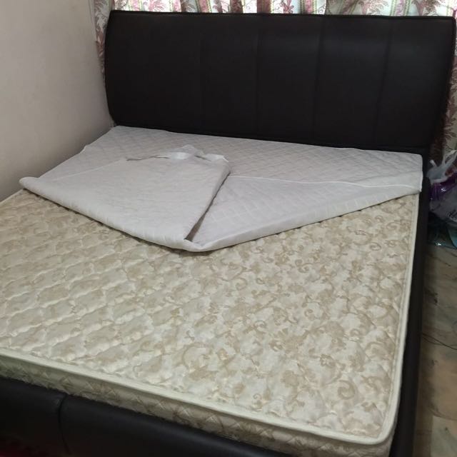 Seahorse King Size Bed Frame And Mattress Furniture On Carousell