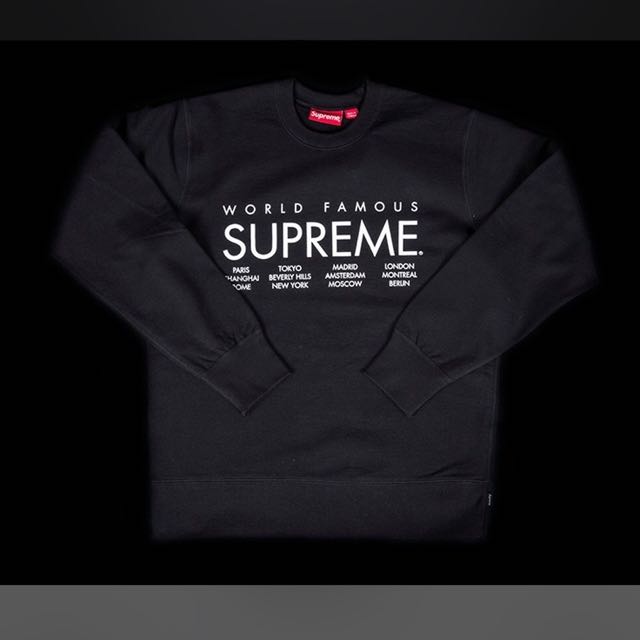 Supreme crewneck outlet world famous