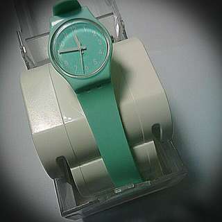 薄荷綠色正版Swatch手錶Mint Green Swatch Watch