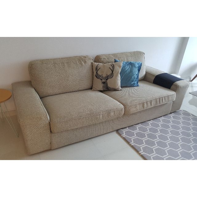 3 Seater Ikea Kivik Sofa Furniture On Carousell