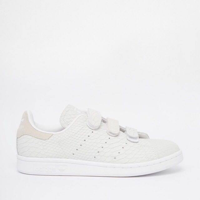 Adidas orginals velcro stan smith in snake suede sneakers new arrivals