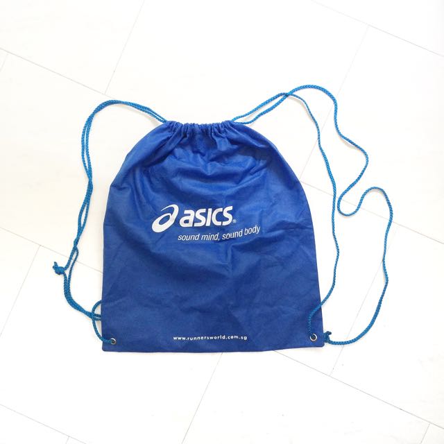 asics drawstring bag