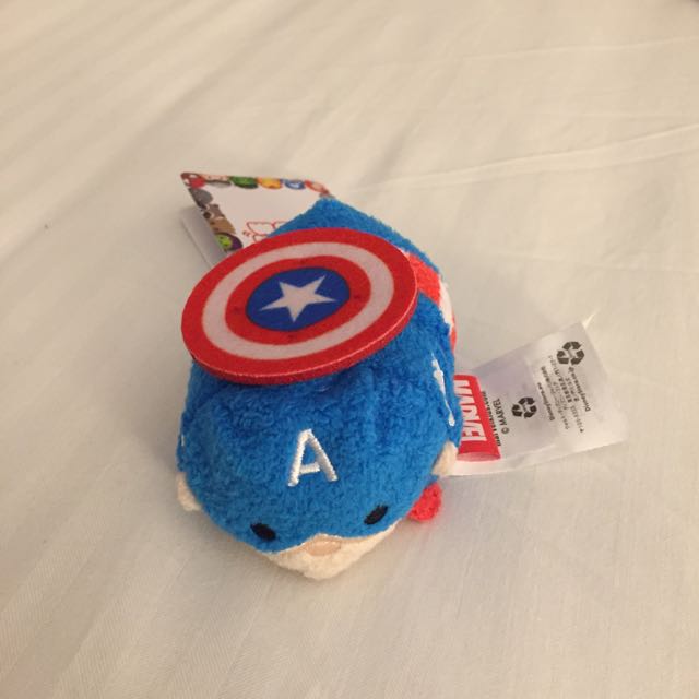 BNWT Authentic Captain America Disney Marvel Tsum Tsum Plush