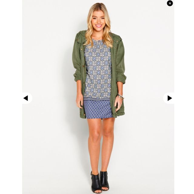 BNWT Dotti Summer Shift Dress in Moroccan Print UK8 Women s Fashion Tops Sleeveless on Carousell