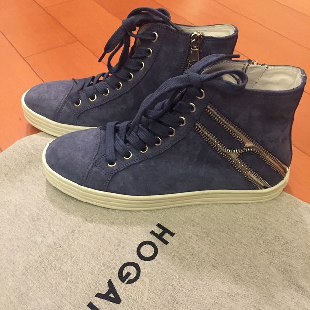 casual high top suede sneakers