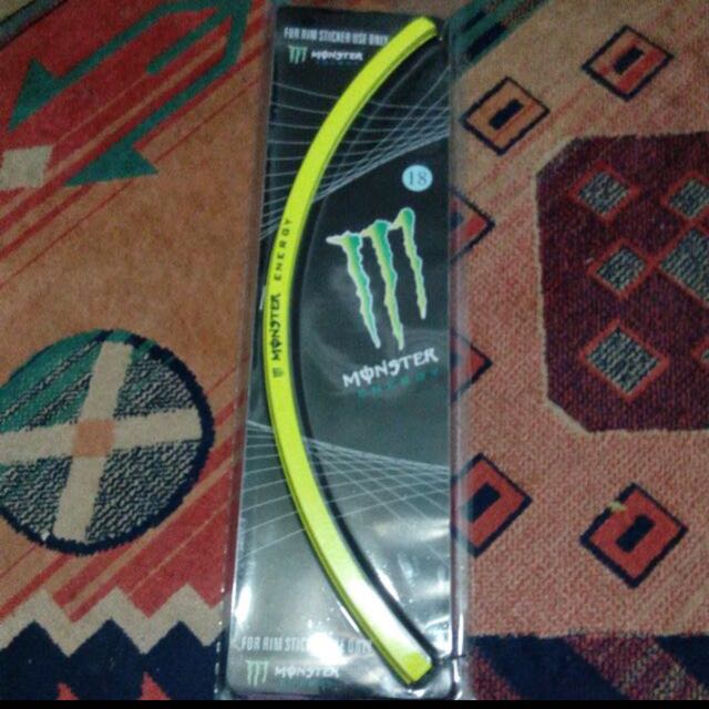 Monster Rim Sticker, Car Accessories on Carousell