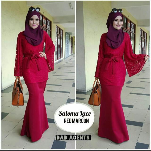 SALOMA LACE DRESS, Women's Fashion, Muslimah Fashion, Dresses on Carousell