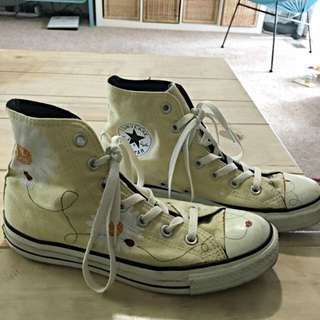 Converse All Star high Top Rare Sunflower And Ladybug Design