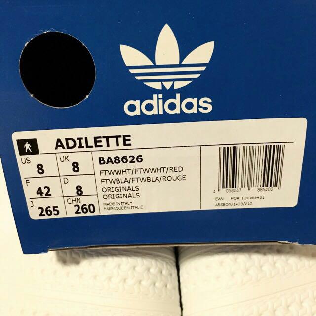 BNIB ADIDAS ORIGINAL SOLID COULOR SLIDERS SANDALS SIZE US 8
