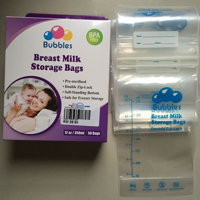 Bubbles Breastmilk Storage Bag 12oz Babies Kids On Carousell