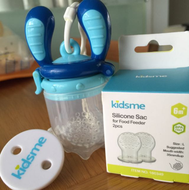 Kidsme Food Feeder Extra 2 Pcs Silicone Sac Babies Kids On