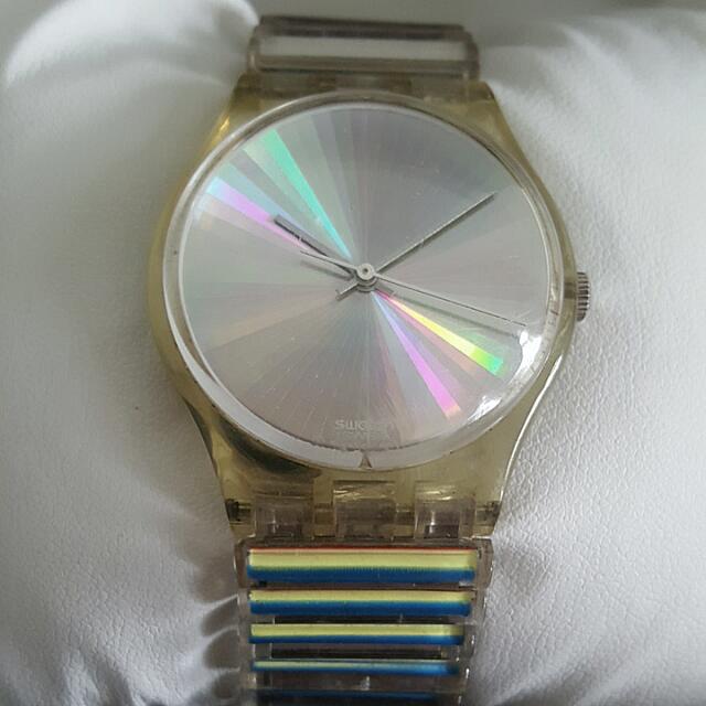 Preloved Vintage Swatch Time to Dance Watch Model GK244 Collectors Item Free Registered Mail Mobile Phones Gadgets Wearables Smart Watches on Carousell