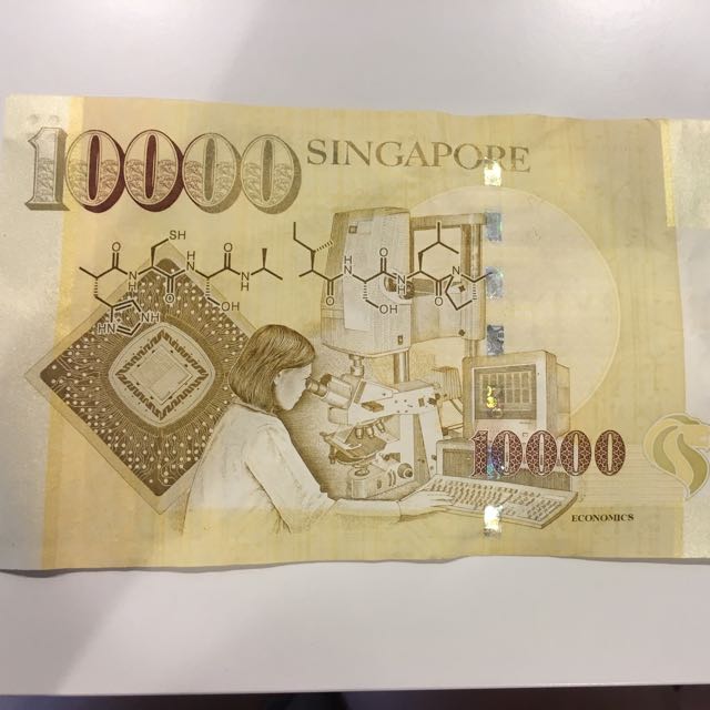 Ten Thousand 10K Singapore dollar Note, Hobbies & Toys, Collectibles ...