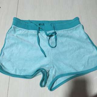 Turquoise Terry Shorts