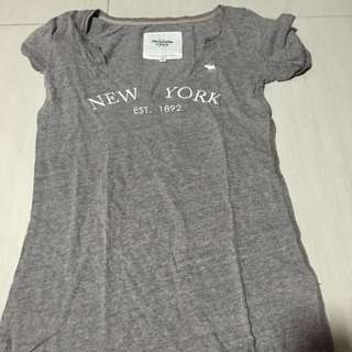 Abercrombie & Fitch "New York" Taupe T Shirt
